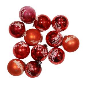 Vintage Shiny Brite Ornaments, Stenciled Ornaments